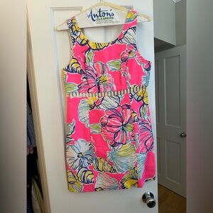 BNWOT Lilly Pulitzer Pink w/ Gold Accent Dress